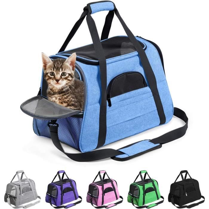 Meilleurs prix pour Sac de transport pour chat  Chien - Portable -  Tissu Oxford - 44x25x28cm - Bleu