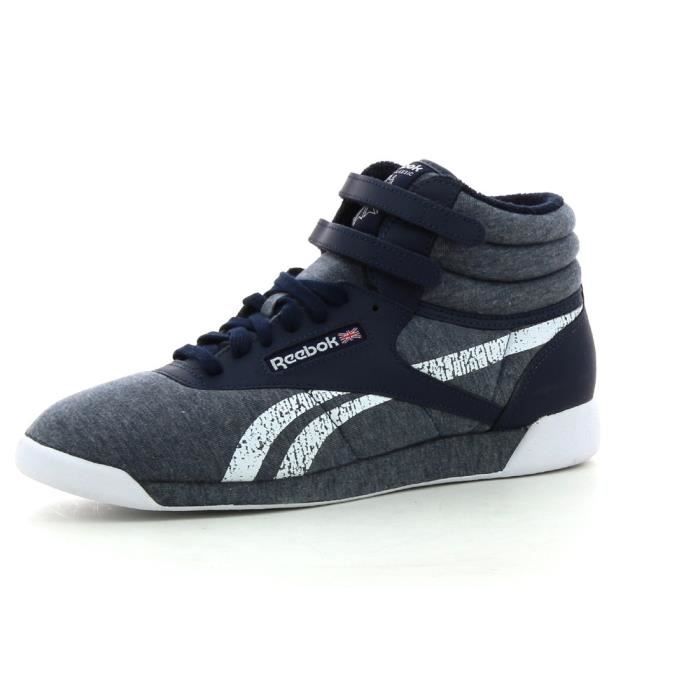 reebok freestyle hi homme verte