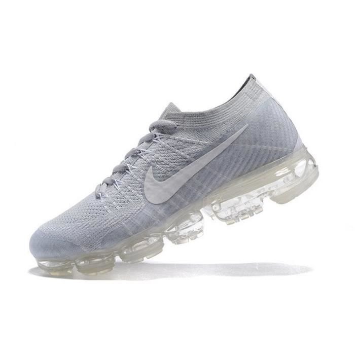 Basket Nike Air VaporMax Flyknit Pour Homme Chaussure De Running Gris et  Blanc TU - Cdiscount Chaussures