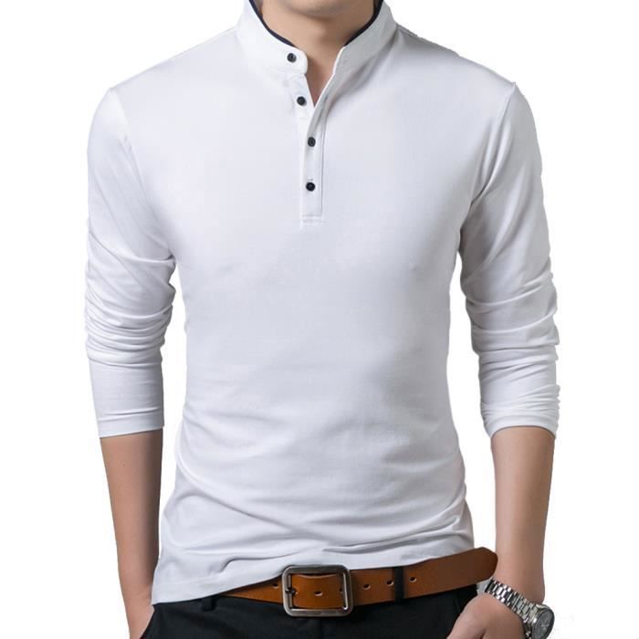 Tee shirt a bouton homme cheap