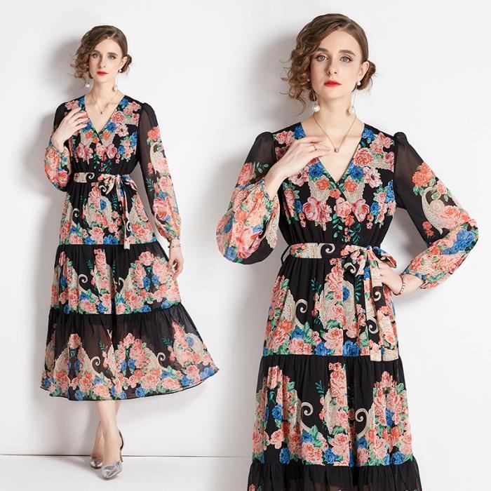 Robe Une Épaule Manche Lanterne Courte