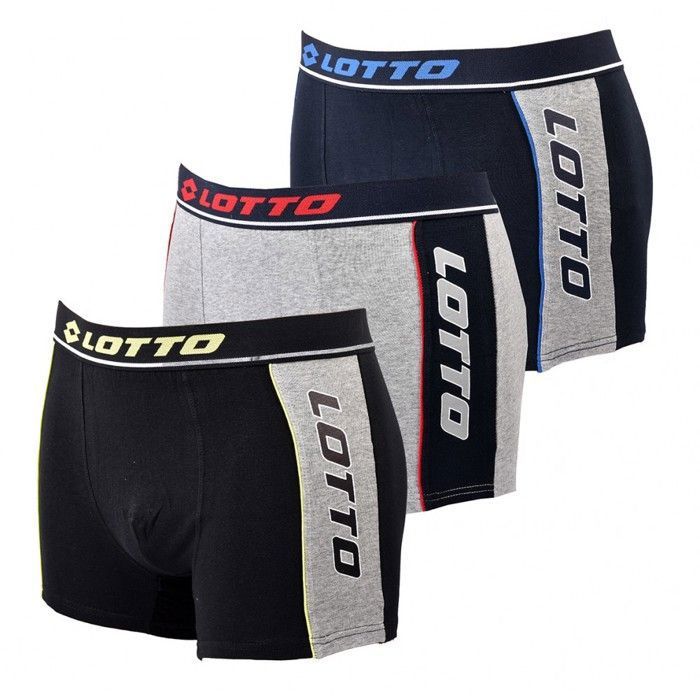 Boxer homme LOTTO Pack de 3 Boxers 0518 Pack de 3 boxers 0518 Cdiscount Pret a Porter