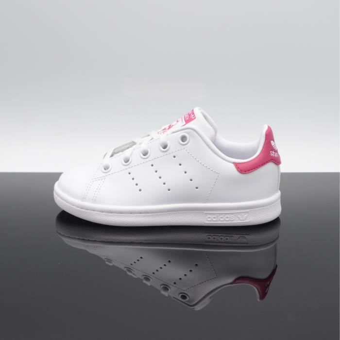 ADIDAS STAN SMITH BA8377 29 BLANCHE/ROSE - Achat / Vente basket - Cdiscount