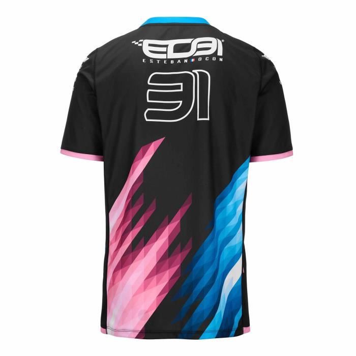 Kappa Maglia Kombat Miami Ocon BWT Alpine F1 Team 2024 Uomo | Ufficiale, Colori Sfumati, Tecnologia HYDRO-WAY