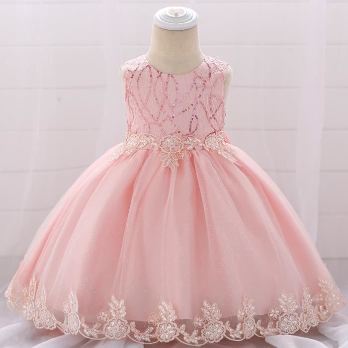 Yunding Robe Filles Ceremonie Bebes Filles Robes De Bal De Mariage D Anniversaire De Fete Fleurs 3d Robes De Rose Achat Vente Robe De Ceremonie Cdiscount