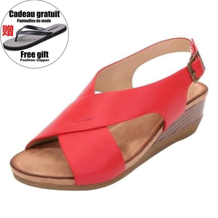 Femmes sandales bride cheville Respirant Confort Slip-On Chaussures De Marche Noir Blanc Femmes sandales bride cheville Respirant Confort Slip-On Chaussures De Marche Noir Blanc