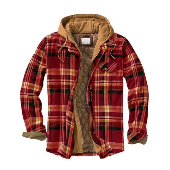 Veste à Capuche Doublée Polaire Sherpa Generisch - Motif Cerf, Fermeture Éclair, Poches, Pour Homme Et Femme - Chaud Et Confortable Pour L'Hiver