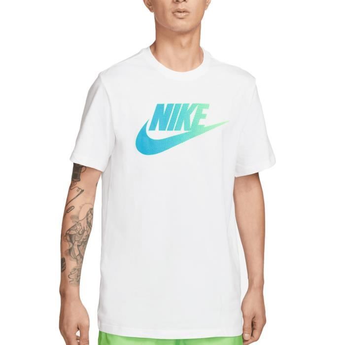 Nike T-shirt pour Homme Brand Mark Blanc DQ1112-100
