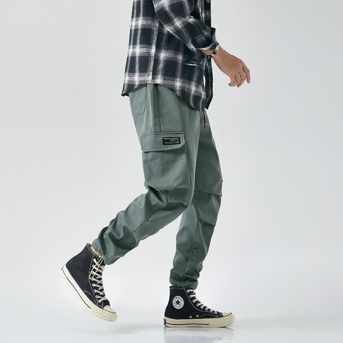 Pantalon Techwear Homme Jogging Réfléchissant - Style Sarouel Hip Hop, Cargo Baggy - Streetwear, Fitness, Décontracté