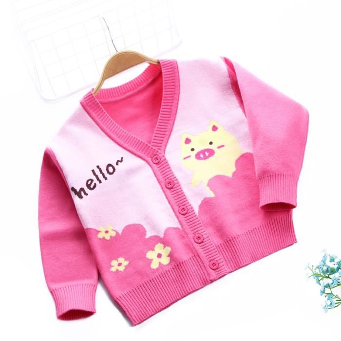 Cardigan Bébé Garçon Mignon Col V Motif Dinosaure Simple Boutonnage Veste Doux Respirante - Vert