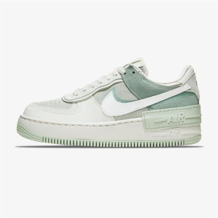 BASKET Air Force 1 Shadow Pistachio Frost Low Fille Femme Chaussures AF1 Air Force One Baskets Blanche et Vert Pas Cher Or Cdiscount Chaussures