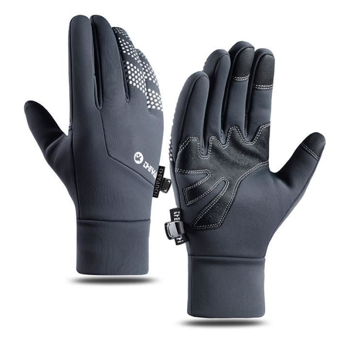 Gants Vélo Hiver Tactile – 2 Paires – Imperméables, Antidérapants – Pour Vélo, Ski, Moto, Course