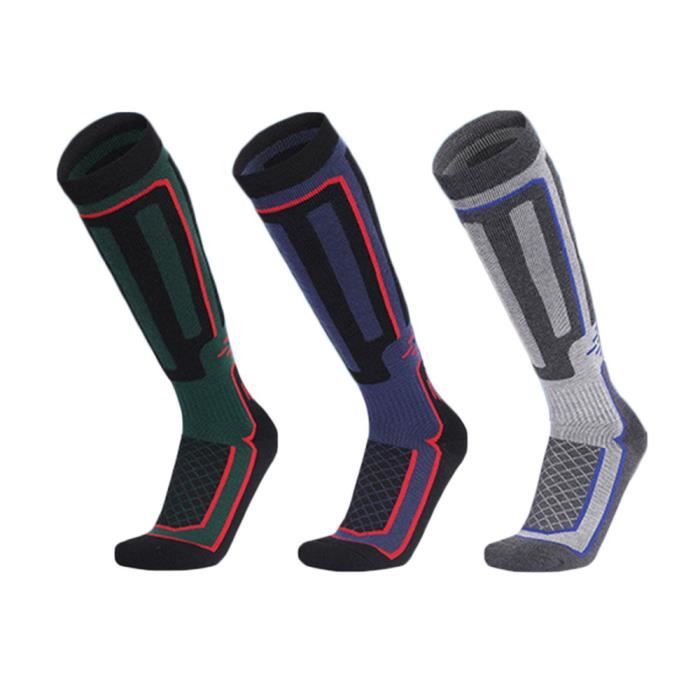 Chaussette De Ski,Chaussettes Thermiques En Coton Pour Homme Et Femme, Idéales Pour Le Ski En