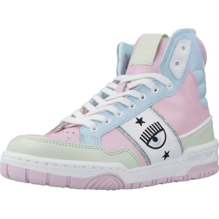 Basket Chiara Ferragni 136345 Blanc 36 Femme Lacets Plat