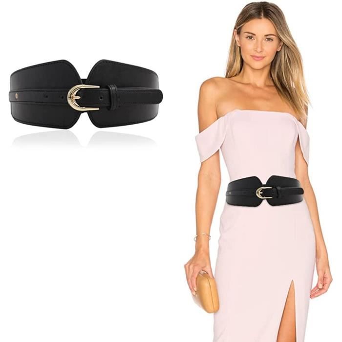 Ceinture Ajustable Pour Enfant En Cuir Synthétique Noir – Boucle Réglable, Pour Garçon/fille, Taille 89 Cm, Mode Quotidienne