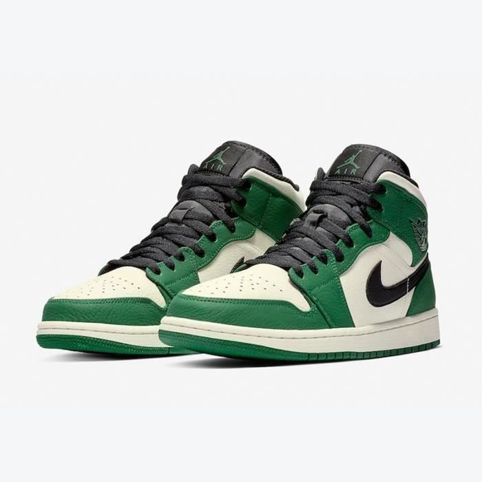 Jordan 1 best sale verte et blanche