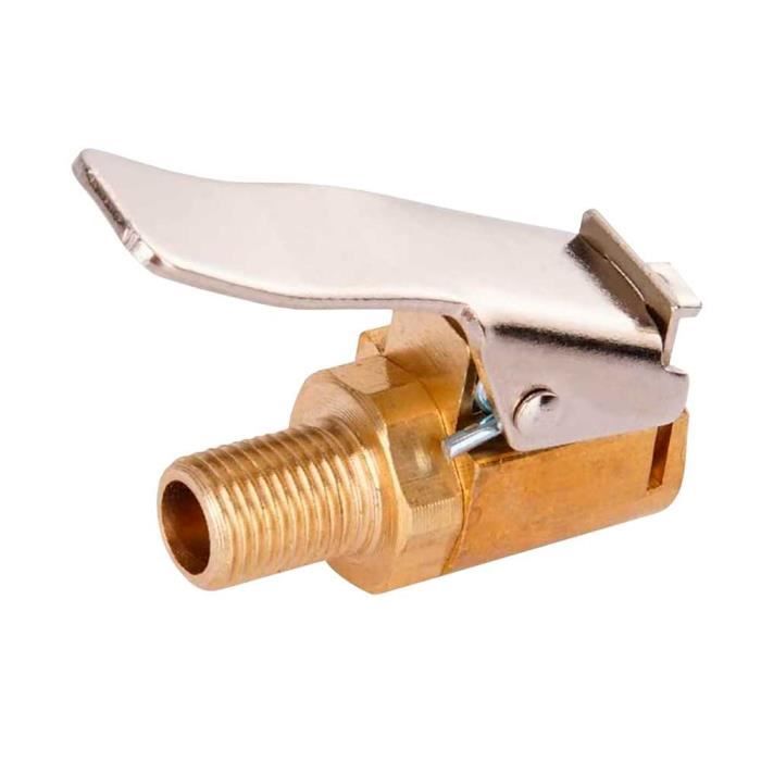 Clip Pompe à Air Valve De Pneu Akozon Laiton 8x22 Mm - Raccord Pompe à Air Pour Gonflage Accessoire Inflation Pneu