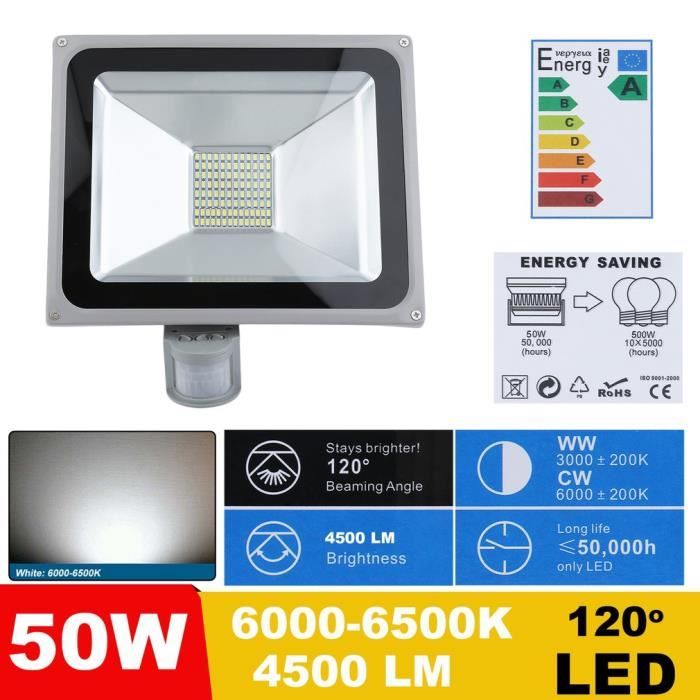 Projecteur LED Extérieur 30W IP66 - Détecteur Mouvement 3000LM | Jardin, Garage, Sécurité