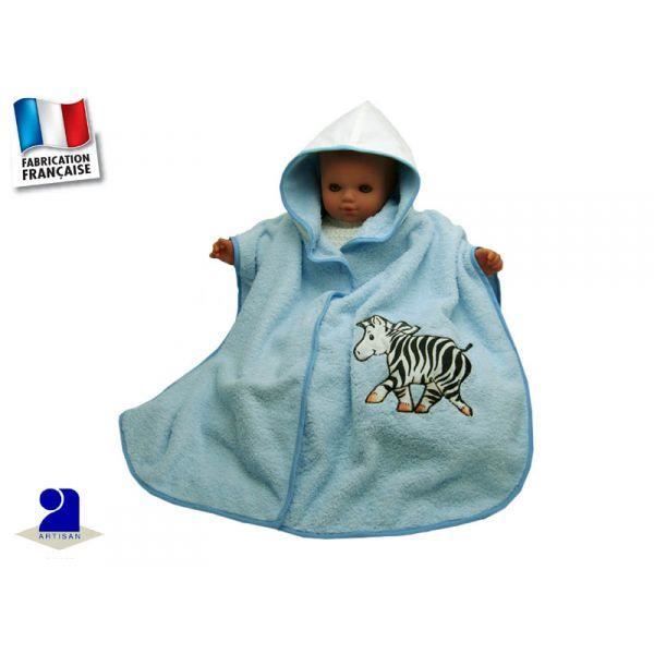 Poncho De Bain Eponge 0 2 Ans Bleu Zebre Cdiscount Puericulture Eveil Bebe
