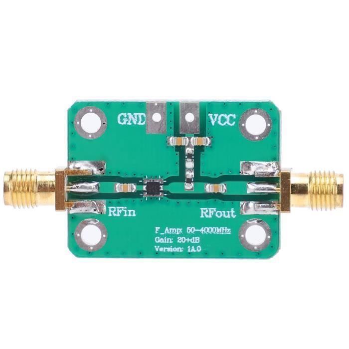 Amplificateur RF2126 1W 400-2700 MHz - Pour Radio Amateur - PCB + Aluminium - Alimentation 6V - Gain 12 DB