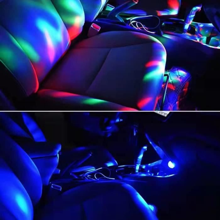 Amdohai 2PCS Voiture LED Projecteur Lumière Bienvenue Lumière Ange Ailes Style Voiture Porte Extérieur Lumière Tapis Lampes De Sol Pour Toutes Les Voitures Et Motos (Couleur Bleue