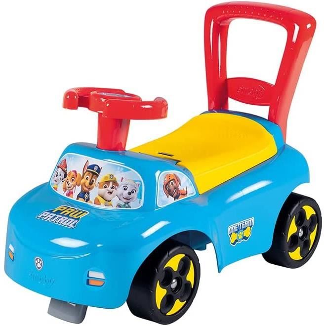 Smoby - Pat'Patrouille - Porteur Auto - Fonction Trotteur - Pour Enfant Des 10 Mois - Coffre a Jouets - 720531