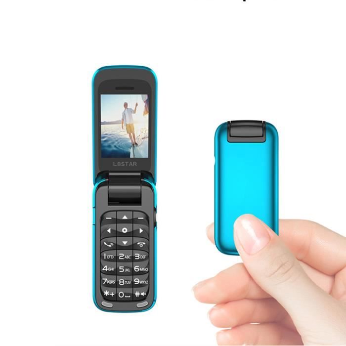 Téléphone portable à clapet double SIM L8STAR BM60 300mAh - Bleu