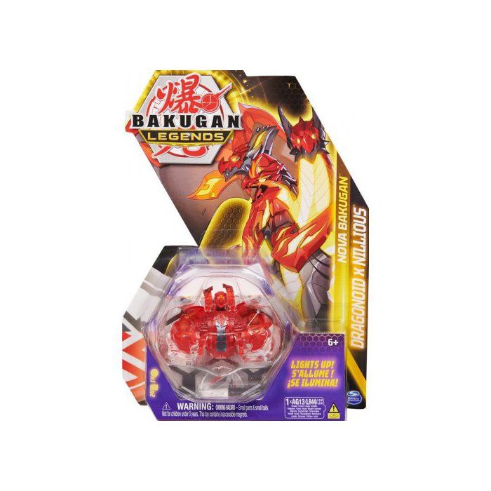 Meilleurs prix pour Coffret Bakugan Pack Legends Dragonoid X Nillious Boule Rouge Transparente Figurine Nova Serie 4 Set Jouet Garcon et Carte animal