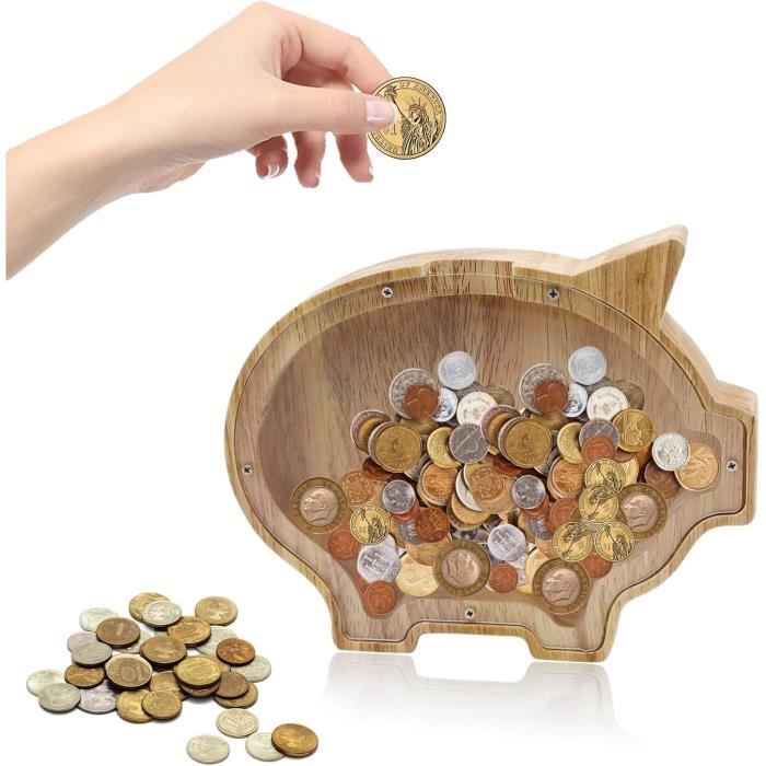 Tirelire En Bois Janod Personnalisée - Cochon