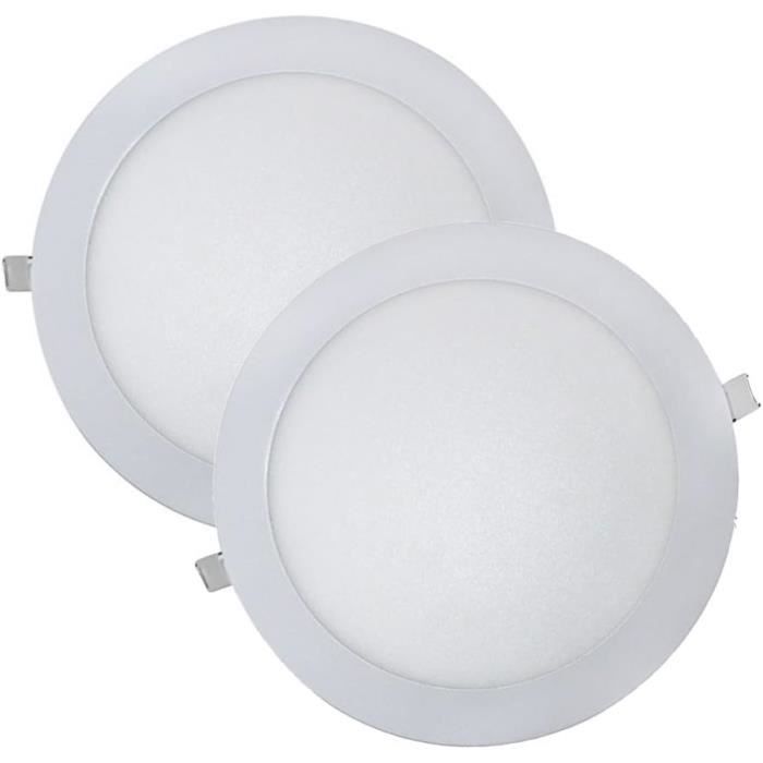 Led Rond W-E000046 Spot LED extra-plat rond Blanc Puissance d'éclairage 18W ...