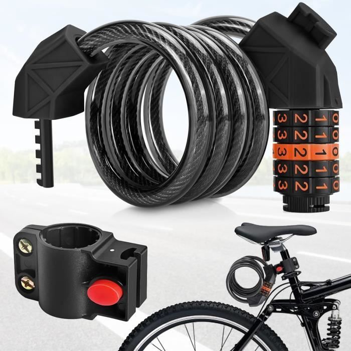 Serrure Câble Menottes Pour Trottinette Et Scooter électrique - Acier Spécial - Neuf