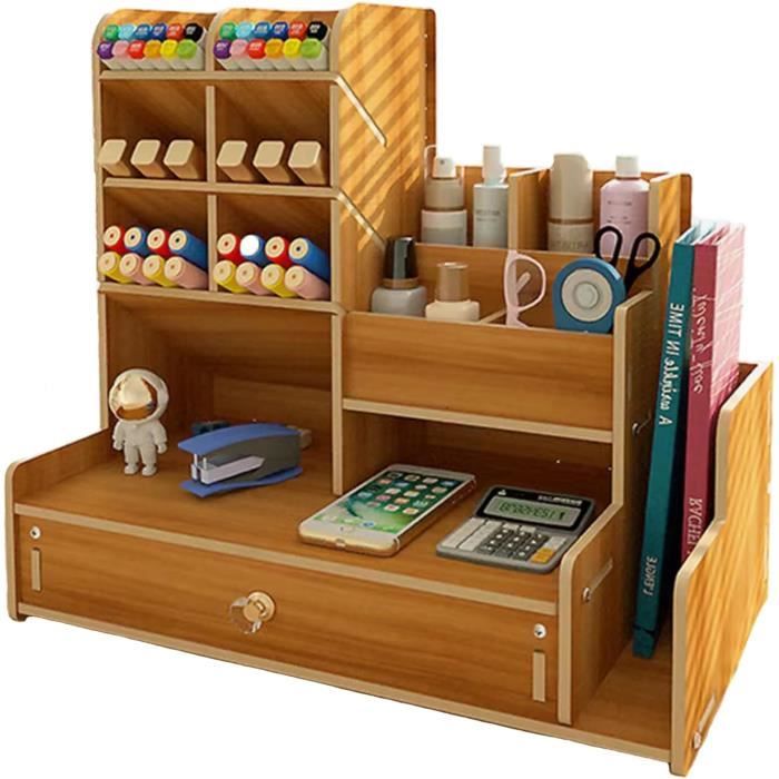 Vide-Poches Bois LUXANCO Nordic Tree - Organisateur Entrée Et Bureau Avec Porte-Clés Et Support Téléphone - Design Scandinave