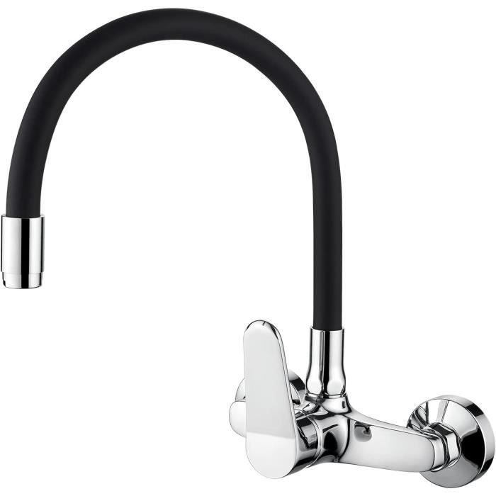 Robinet De Cuisine Ibergrif M18703 – Eau Froide – Pivotant 360° – Gris – Neuf