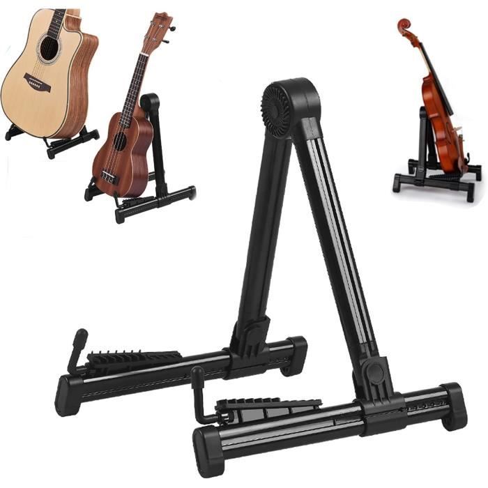 Falafoty Guitare Ukulélé Enfant 36cm - Instrument Musical à 4 Cordes Réglables Avec Design Girafe - Jouet Éducatif En ABS Pour Débutants Garçons Filles (Cadeau Anniversaire Noël)