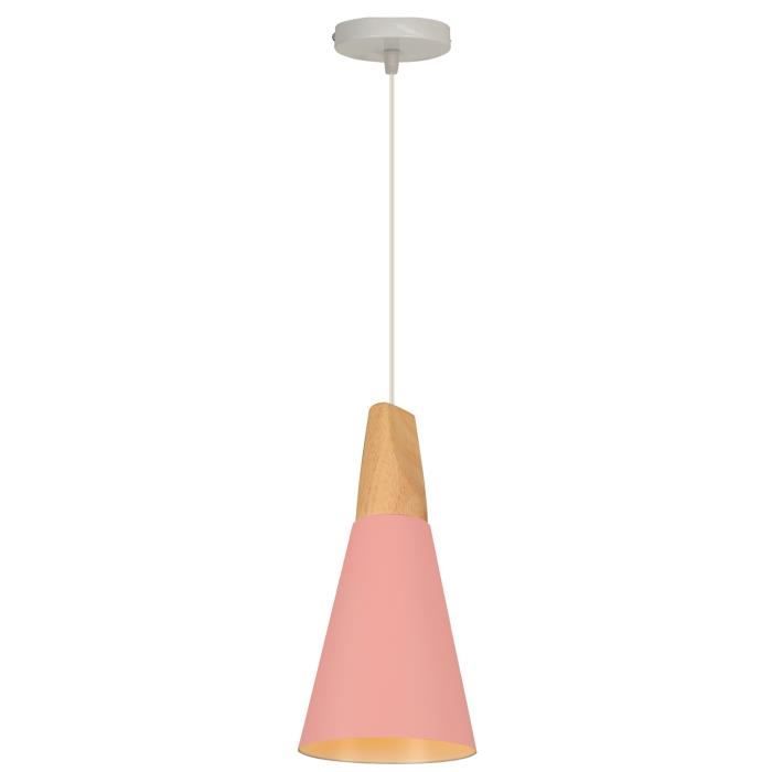 Suspension Lustre Design en Bois Modern Lampe Plafonnier Luminaire pour