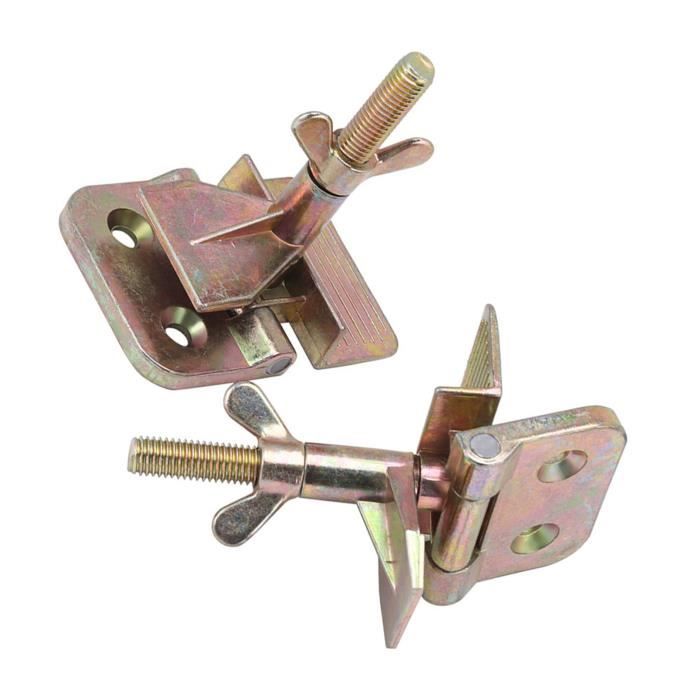 Lot De 2 Pinces Charnière Papillon Métal - Fixation Cadre Sérigraphie Écran De Soie