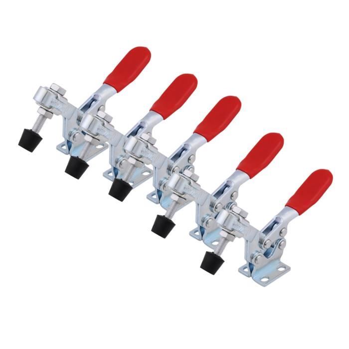 6 Pinces à Bascule GH-201A - Pour Soudure, Menuiserie, électronique - Acier Inoxydable - Charge 27kg