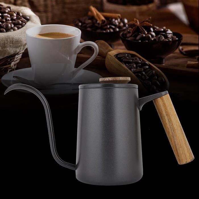 Cafetière Verseuse à Bec Fin Doré En Acier Inoxydable - Poignée Incurvée Ergonomique Pour Café Pour Over Et Goutte à Goutte