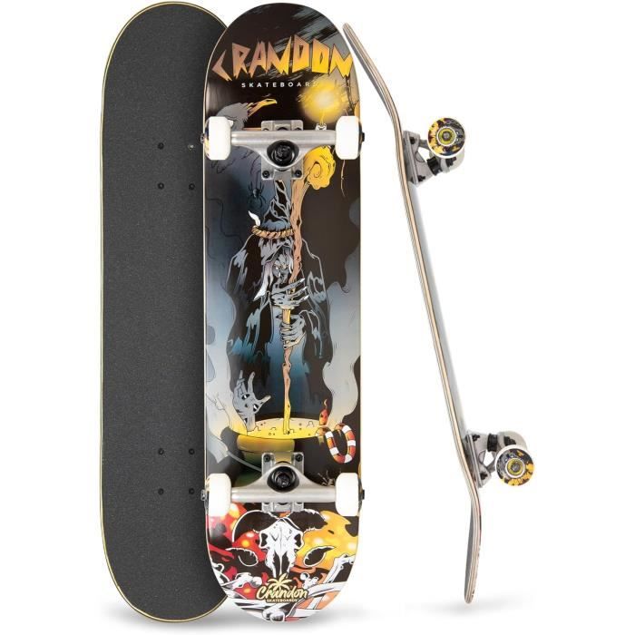 Trucks Skate Crandon – 5,25" (20,5 Cm) – Alliage Alu-magnésium – Essieu Chromoly – Bushings Medium – Vis Allen – Pour Débutants/pros