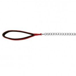 Laisse en métal - TRIXIE - Rouge et noire - 2 mm - 1 10 m - Pour chien petit