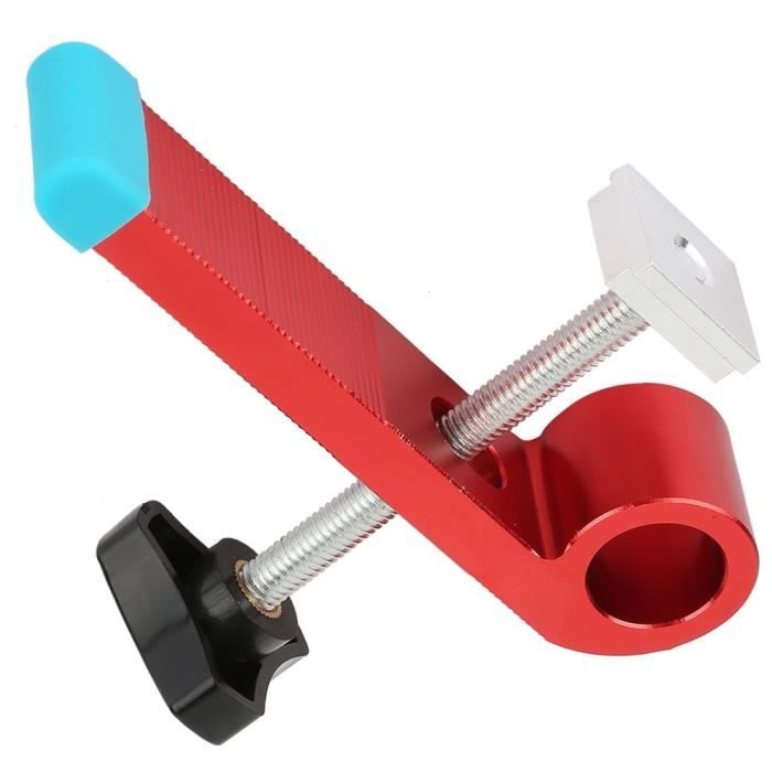 Pince de Maintien à Rainure en T Ensemble 2 pièce,T Track Clamp Jeu de Colliers de Fixation à Action Rapide en Métal pour Travail du Bois sur Rainure,SEMAket