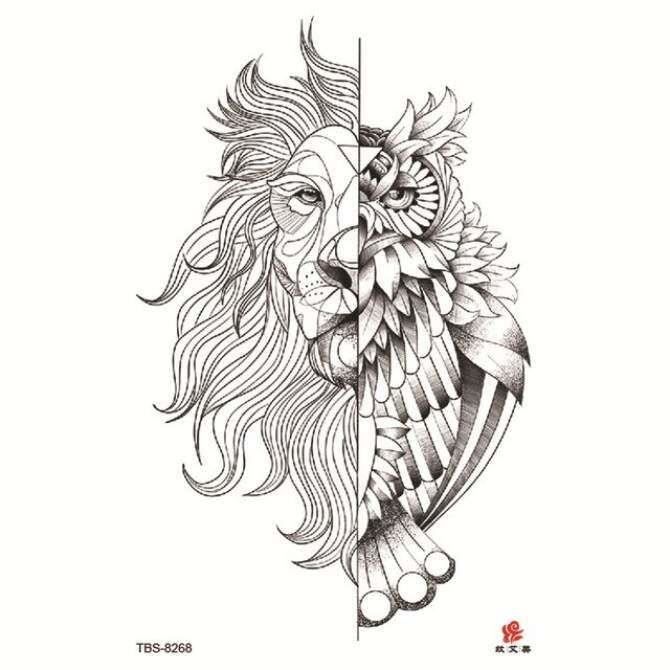 Tatouage Temporaire Imperméable Tigre Félin - Faux Tatouage Mode Animal Pour Main, Bras, Jambe