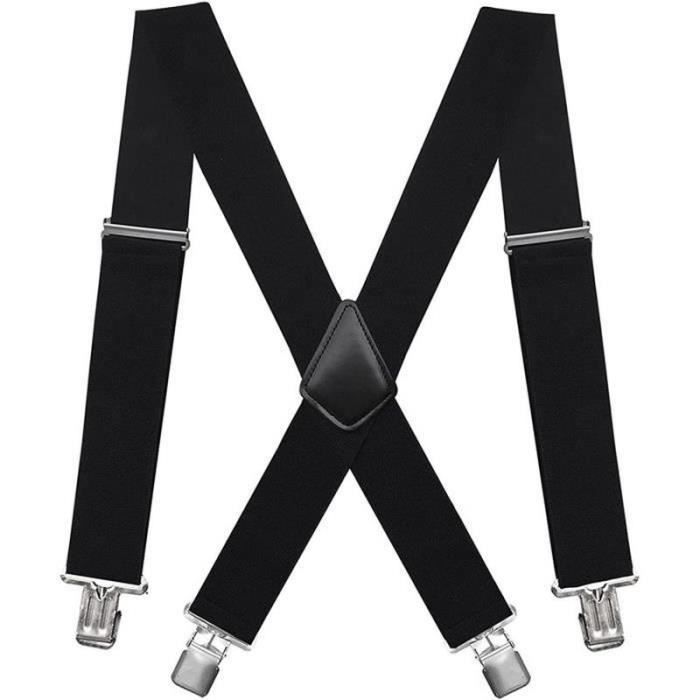 Bretelles pour Hommes avec de tres fortes 6 Clips Heavy Duty Y Bretelles pour Hommes avec de tres fortes 6 Clips Heavy Duty Y
