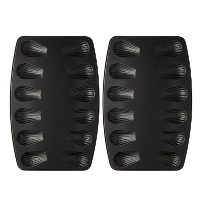 Zenker Lot de 2 moules à madeleines 12 empreintes Spécial Countries - vue 1