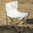 CONFO® Chaise pliante extérieure pique-nique chaise portable auto-conduite camping chaise d'extérieur en alliage d'aluminium-1