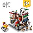 LEGO® 31131 Creator 3-en-1 Le Magasin de Nouille du Centre-Ville, Jouet Transformable en Magasin, en Kiosque ou en Salle d’Arcade-1