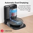 2 en 1 Boîte à poussière et base de chargement pour Roborock S7 aspirateur robot, élimination automatique de la poussière, Noir-1