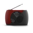 Radio FM portable - RT353 - rouge et noire-1