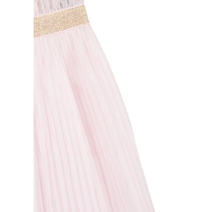 Z Jupe pliss e Rose Poudr B b Fille Rose Poudr Cdiscount Pr t
