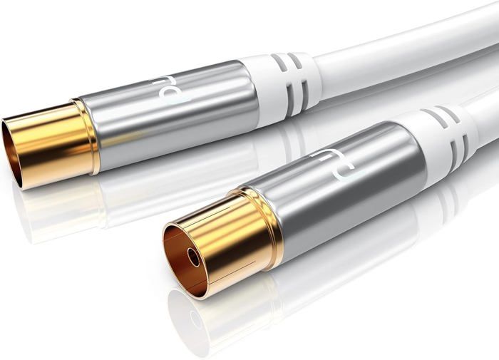 1,5m Câble d'antenne coaxial HDTV,câble antenne TV mâle Femelle,fiches — free download